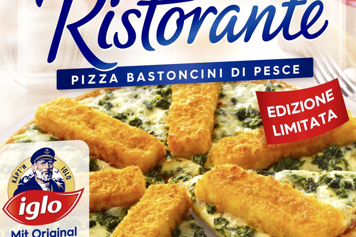 Es ist offiziell: Die Fischstäbchenpizza von Dr. Oetker kommt am 1. April 2022 in die Supermärkte.