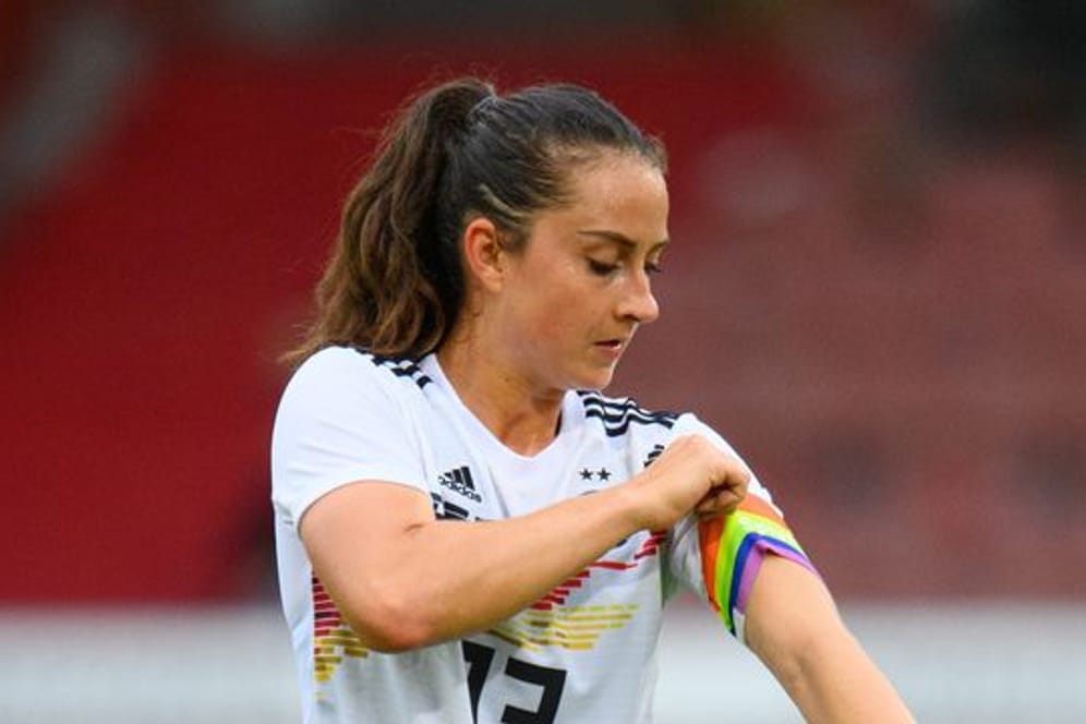 Kapitänin des deutschen Frauen-Fußball-Nationalteams: Sara Däbritz.