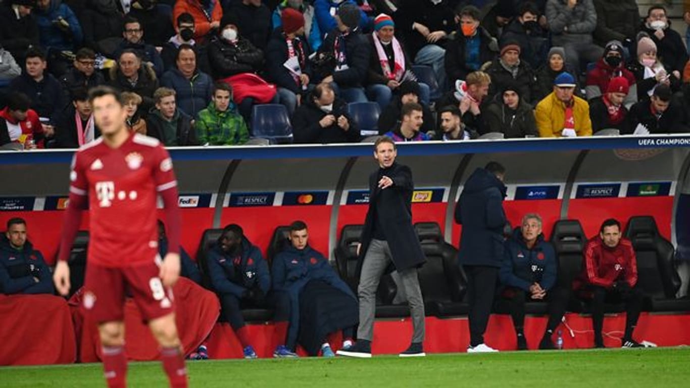 Der Bayern-Trainer Julian Nagelsmann reagierte nach dem Unentschieden gegen Salzburg gereizt.