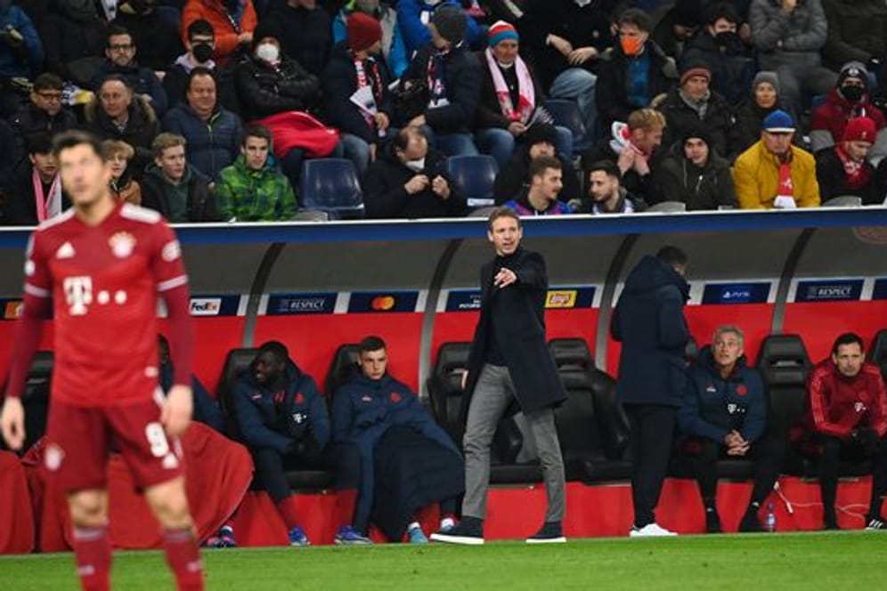 Der Bayern-Trainer Julian Nagelsmann reagierte nach dem Unentschieden gegen Salzburg gereizt.