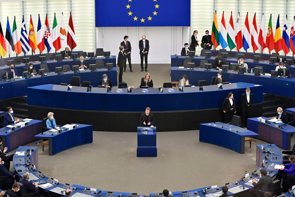 Das EU-Parlament in Straßburg (Archivbild): Bei einer Sitzung am Mittwoch kam es zu einem Eklat.