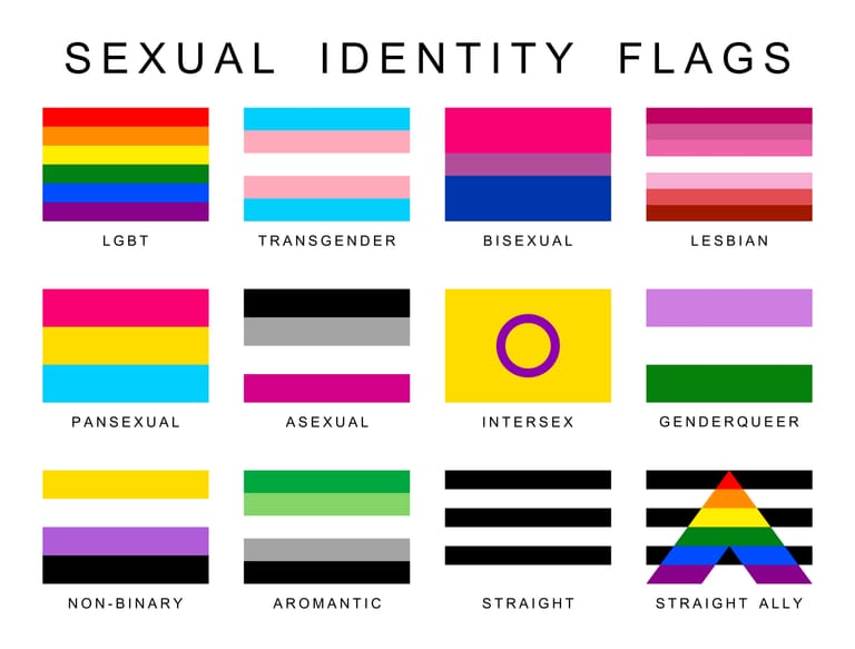 "Pride-Flags": Es gibt noch weitere Flaggen, die für unterschiedliche sexuelle Identitäten stehen.