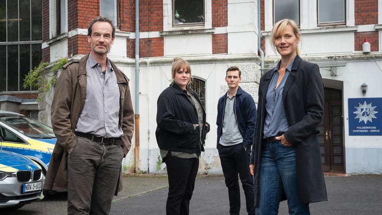 Dortmunder "Tatort"-Team: Anna Schudt spielte neben Jörg Hartmann die weibliche Hauptfigur, Stefanie Reinsperger und Rick Okon arbeiteten zu.