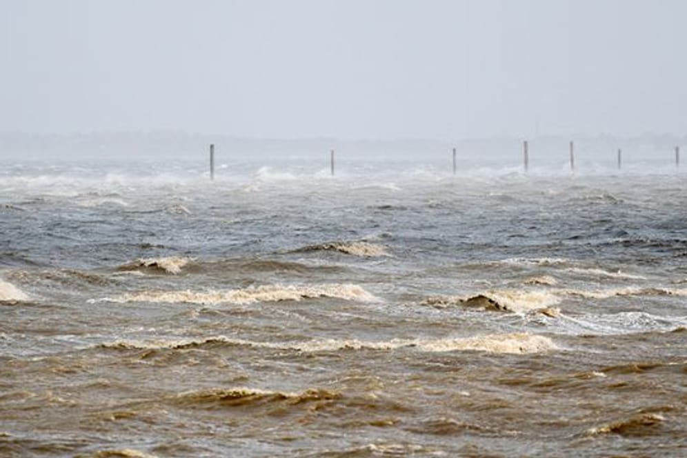 Sturmtief Ylenia an der Nordseeküste