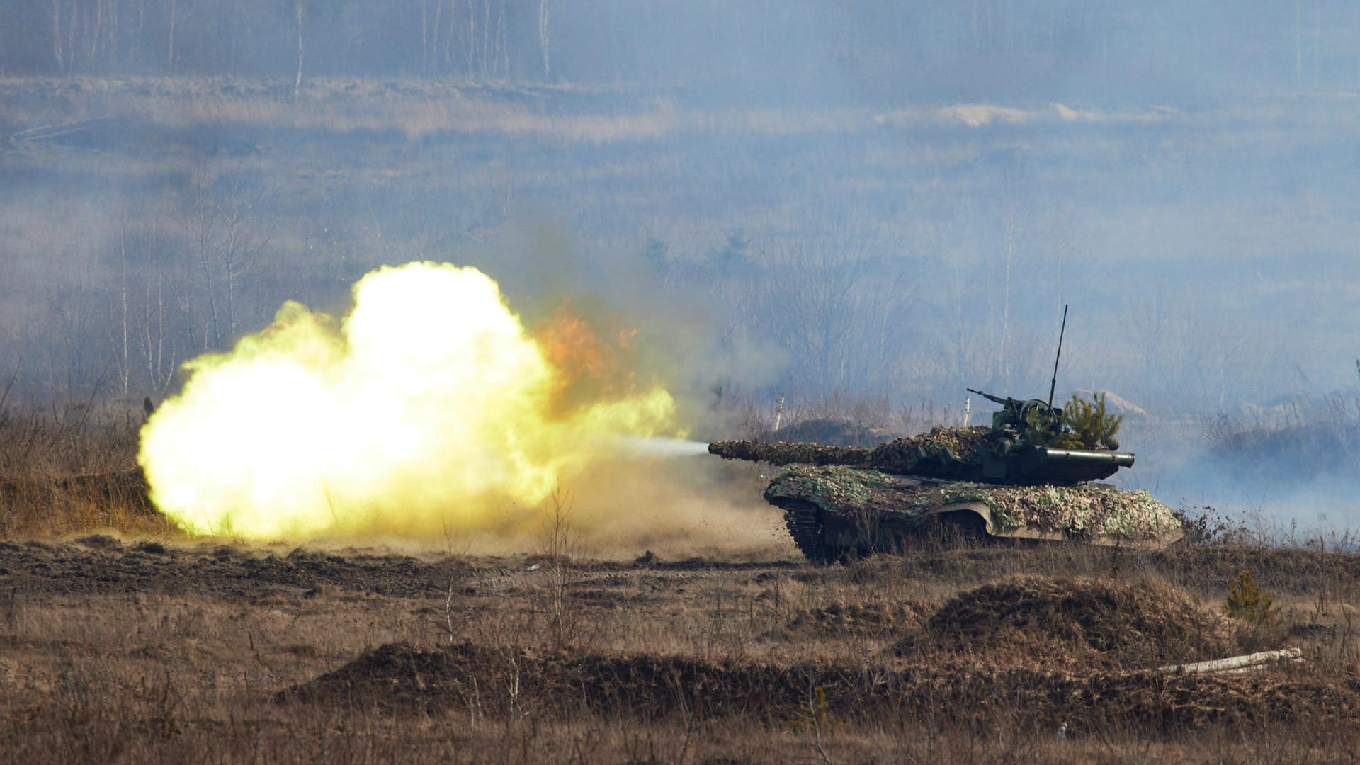 Ein Manöver der ukrainischen Armee: Russische Staatsmedien kündigen einen Angriff der Ukraine auf pro-russische Separatisten an. Dafür gibt es allerdings keine Belege.