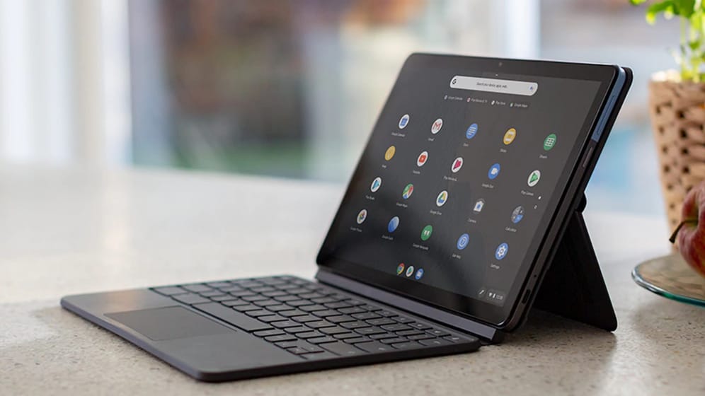 Das Lenovo IdeaPad Duet ist Tablet und Laptop in einem Gerät und läuft mit Googles Chrome OS.