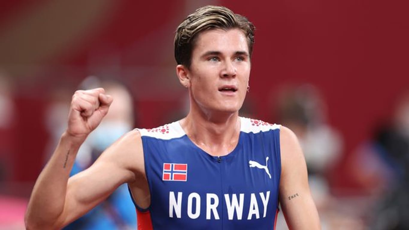 Lief im französischen Liévin Hallen-Weltrekord über 1500 Meter: Jakob Ingebrigtsen.