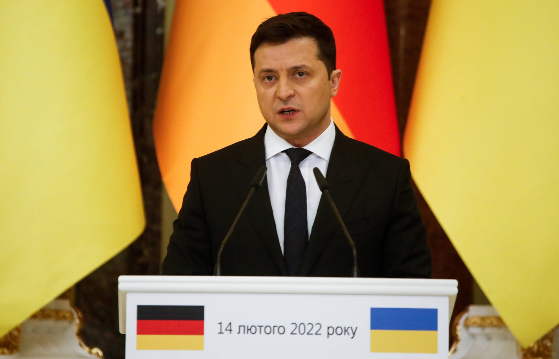 Volodymyr Zelensky, Präsident der Ukraine.