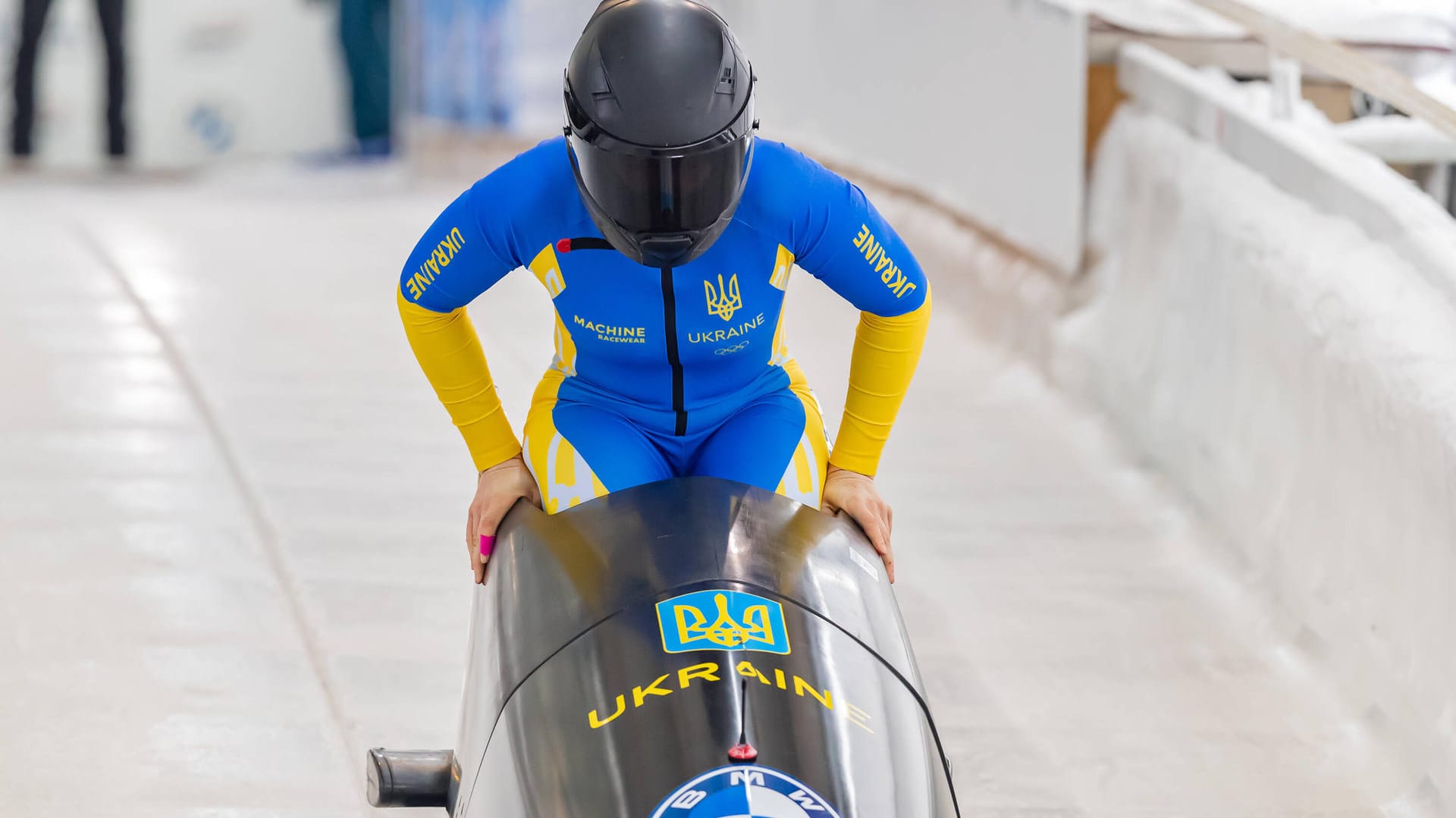 Lidija Hunko: Die Ukrainerin holte den letzten Platz im Monobob.