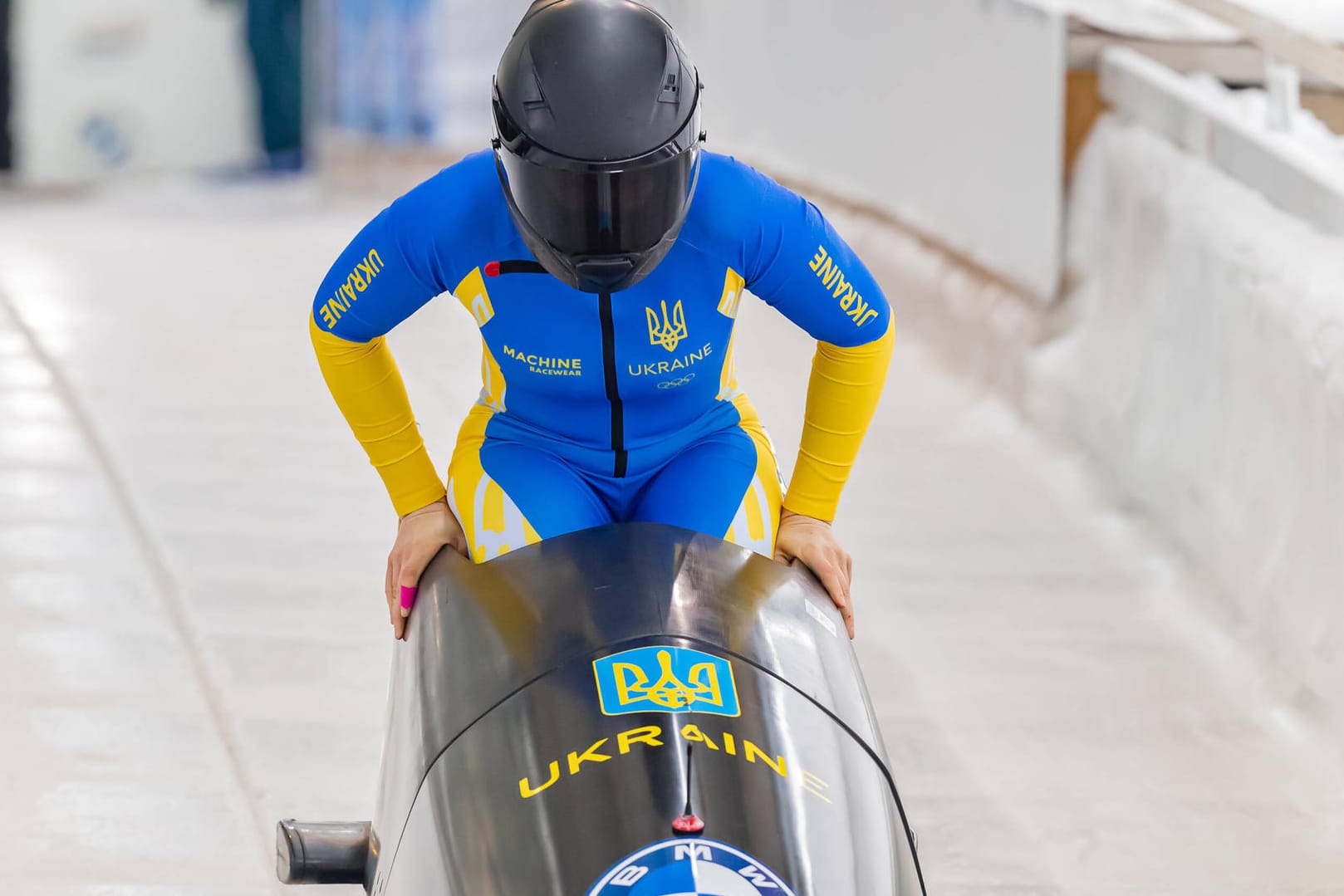 Lidija Hunko: Die Ukrainerin holte den letzten Platz im Monobob.