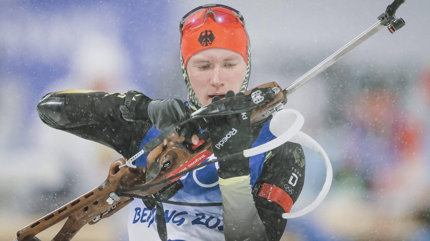 Benedikt Doll: Auch der erfolgreichste deutsche Biathlet des Winters konnte keine Medaille in China gewinnen.