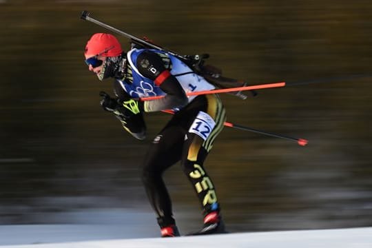 Biathlet Benedikt Doll wurde im Massenstart Achter.