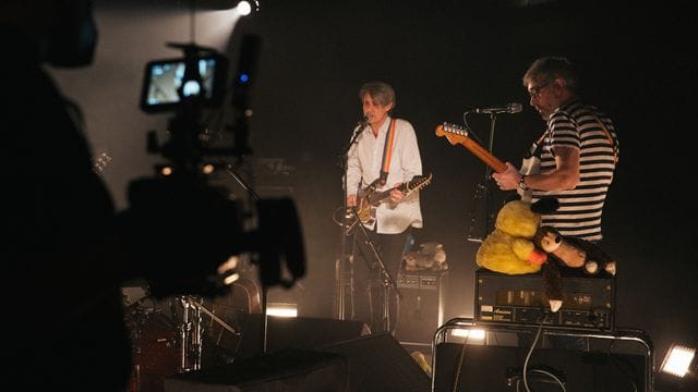 Die Band Tocotronic bei einem Konzert im Club SO36 in Berlin.