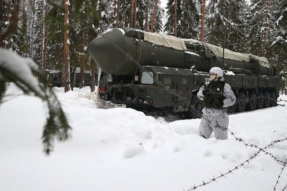 Ein ballistisches Raketensystem in Russland: Putin möchte am Samstag die Bereitschaft seiner Atomstreitkräfte testen.