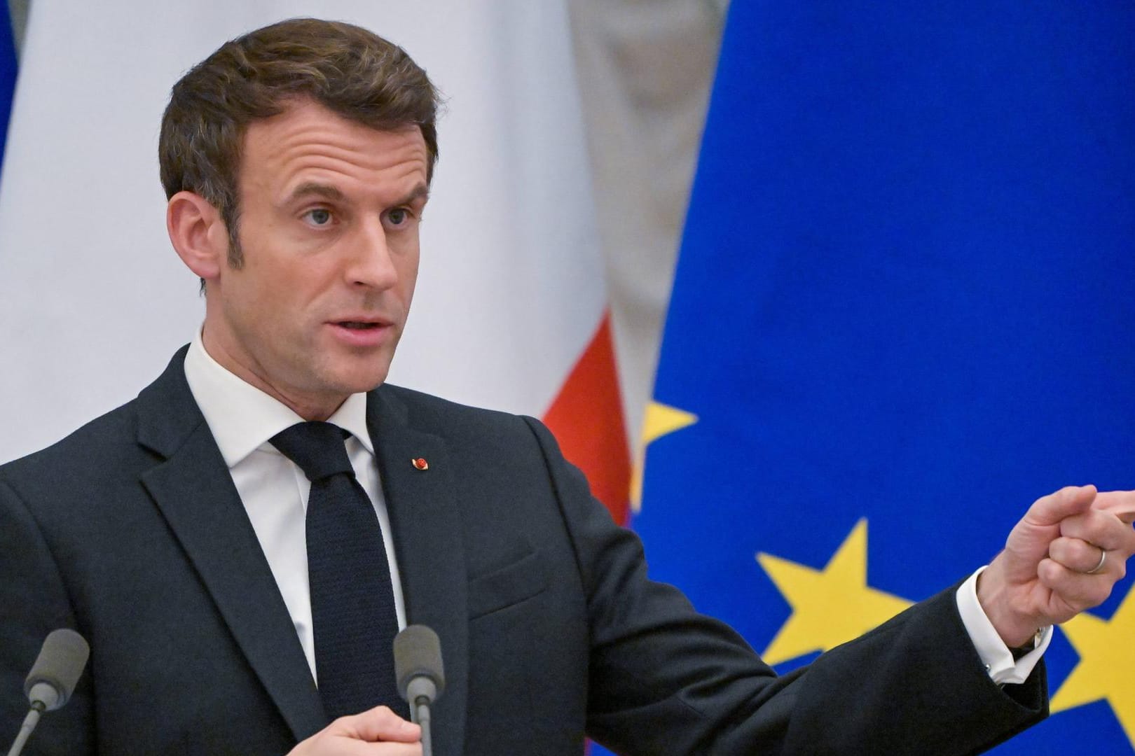 Emmanuel Macron ist weiter bereit, mit Putin zu sprechen.