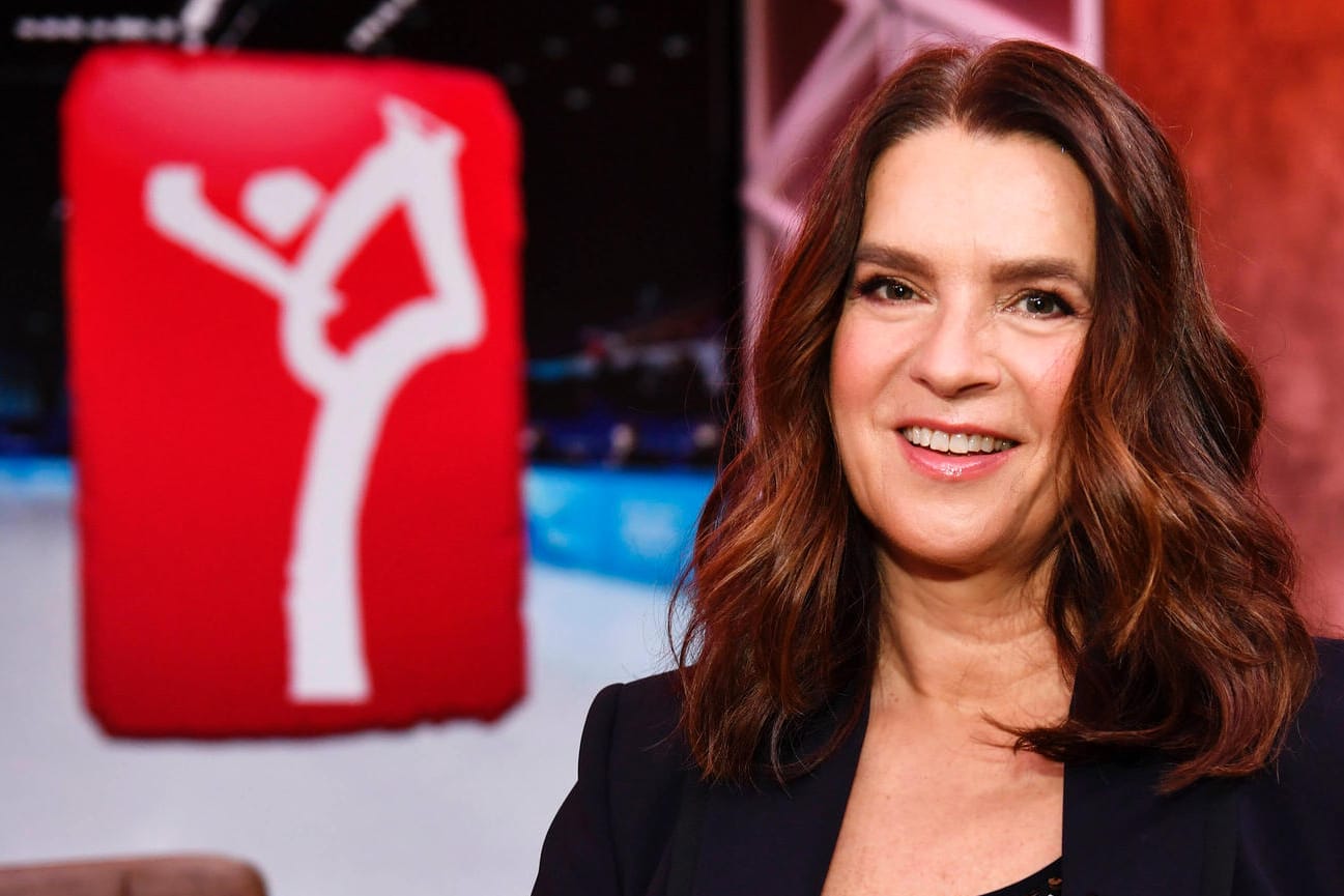 Katarina Witt: Die ARD-Expertin erlebte den wohl emotionalsten Moment der Olympischen Spiele.