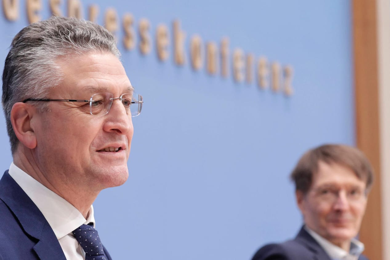 Lothar Wieler bei der Bundespressekonferenz (Archivbild): Der RKI-Chef ist in die Kritik geraten