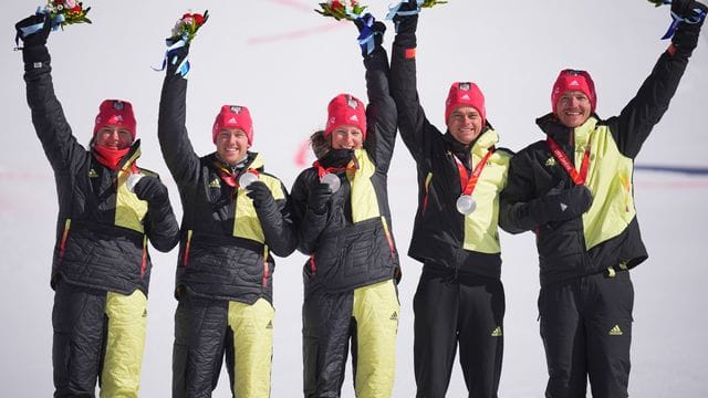 Das deutsche Team hat zum Abschluss der Olympischen Spiele die Silbermedaille gewonnen.