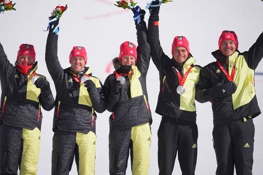 Das deutsche Team hat zum Abschluss der Olympischen Spiele die Silbermedaille gewonnen.