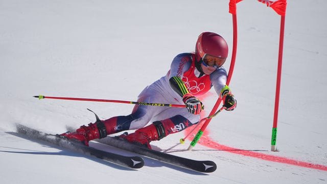 US-Star Mikaela Shiffrin blieb in Peking ohne Edelmetall.