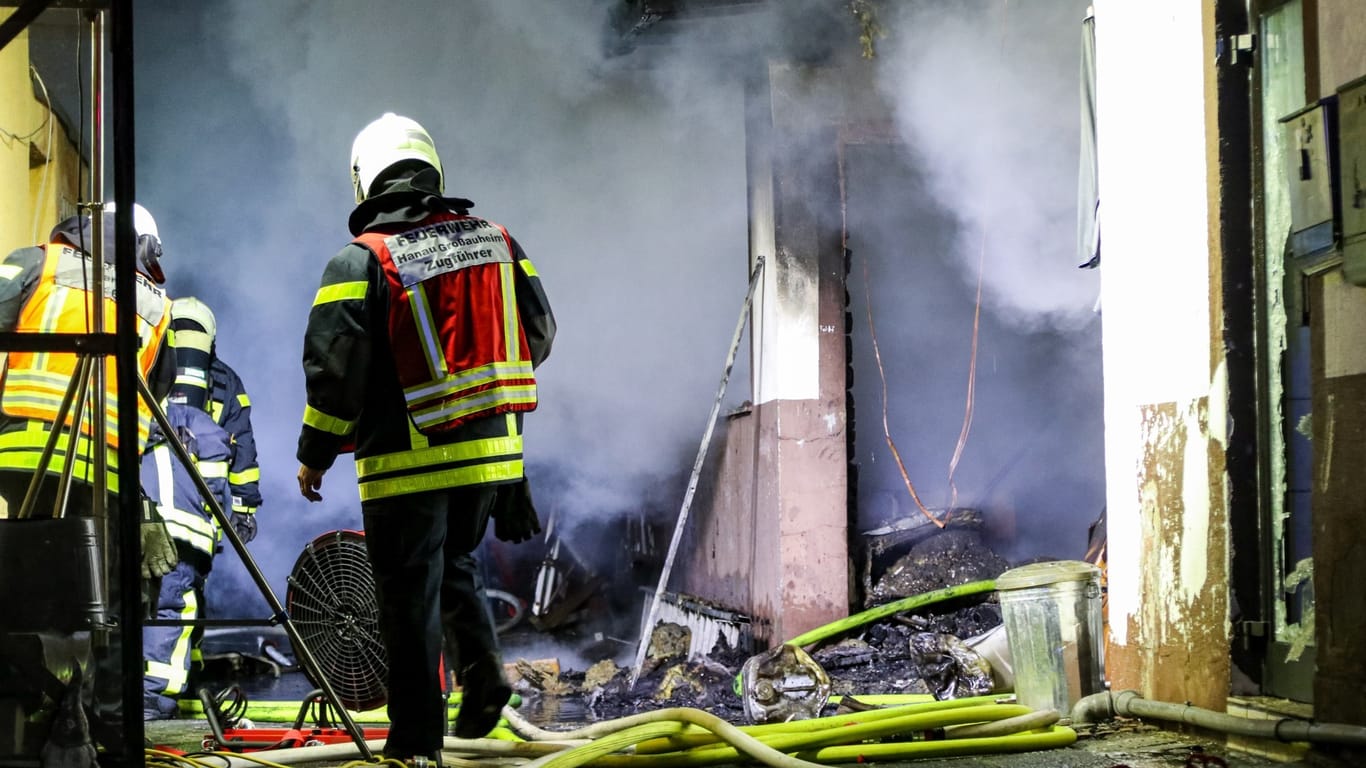 Brand in Hanau-Großauheim: Die Ursache ist bisher noch nicht geklärt.