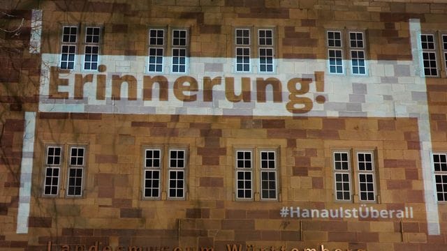 Gedenken an die Opfer von Hanau - in Stuttgart Gedenken an die Opfer von Hanau - in Stuttgart