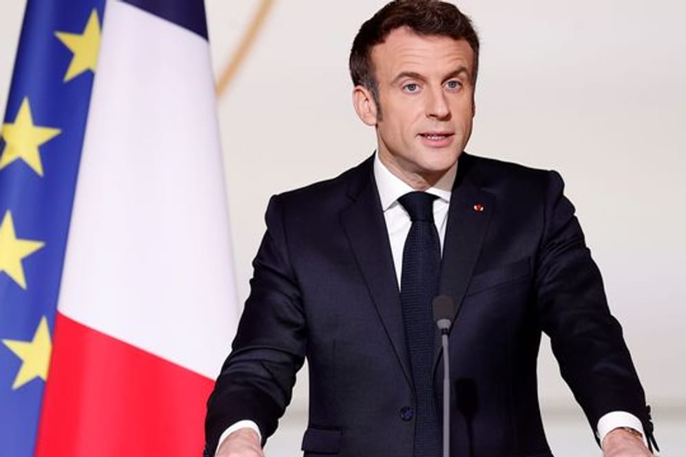 Frankreichs Präsident Emmanuel Macron versucht in der Ukraine-Krise zwischen den Konfliktparteien zu vermitteln.