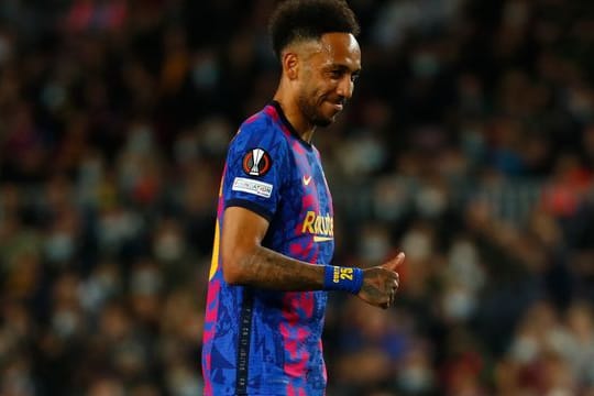 Traf für den FC Barcelona: Pierre-Emerick Aubameyang.