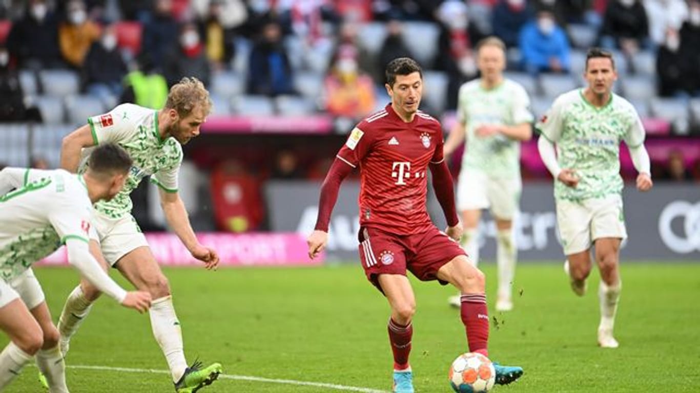 Traf auch gegen Greuther Fürth: Bayern-Stürmer Robert Lewandowski.