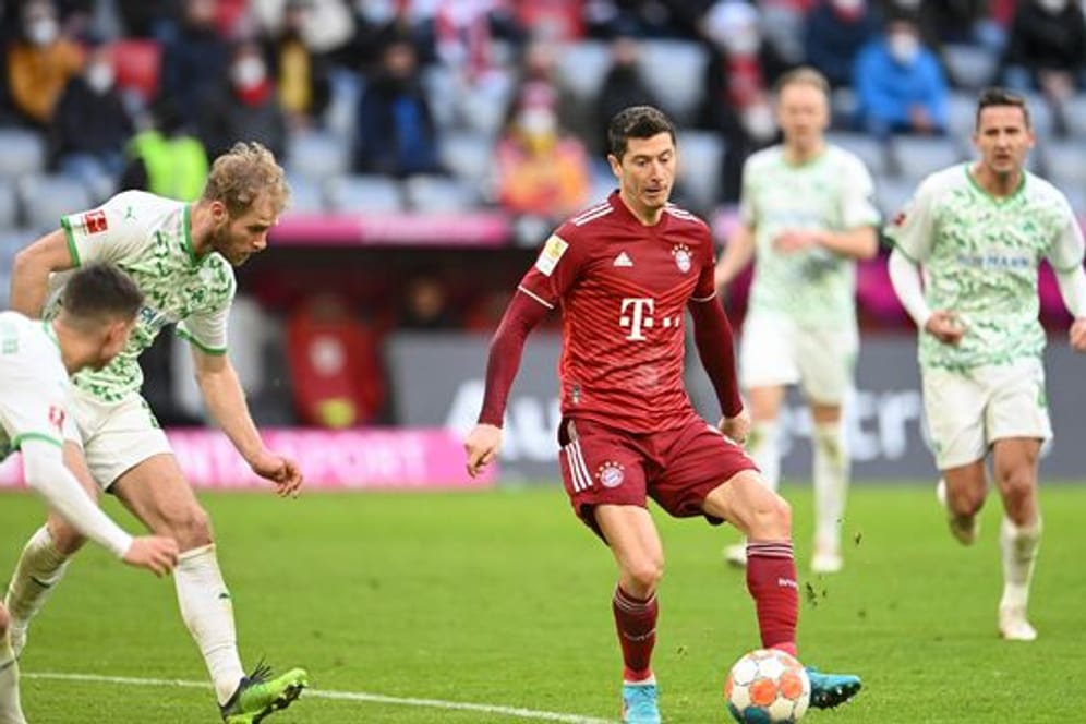 Traf auch gegen Greuther Fürth: Bayern-Stürmer Robert Lewandowski.