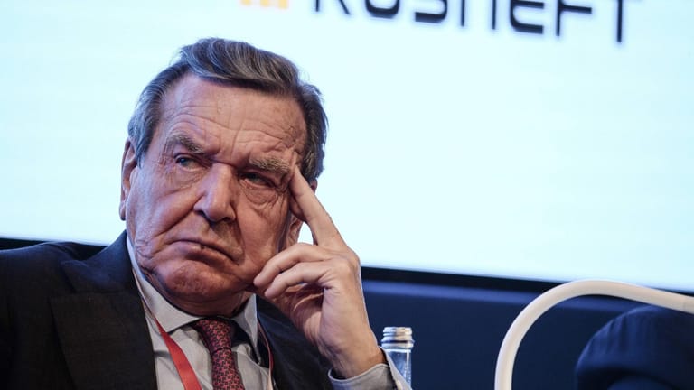 Gerhard Schröder: Der Altkanzler und Gaslobbyist hatte mit seinen Aussagen zur Ukraine-Krise für Kritik gesorgt.