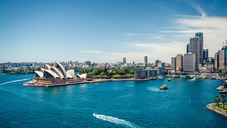 Hafen von Sydney: Australiens größte Stadt empfängt ab sofort wieder internationale Besucher.