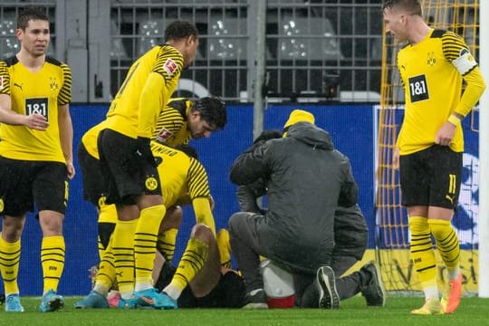 Entwarnung: Giovanni Reyna hat sich wider Erwarten nur eine leichte Oberschenkelblessur zugezogen.