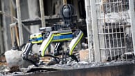Notfälle: Polizei-Roboter am Brandort in Essen im Einsatz
