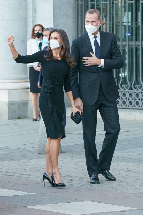 Königin Letizia und König Felipe am Montag in Madrid.