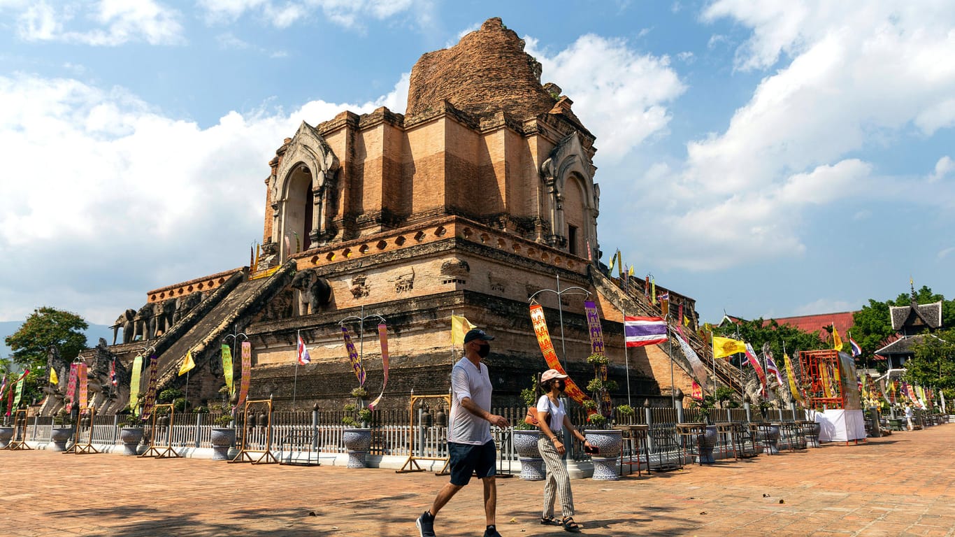 Touristen in Chiang Mai: Hier kann ohne Quarantäne Urlaub gemacht werden.
