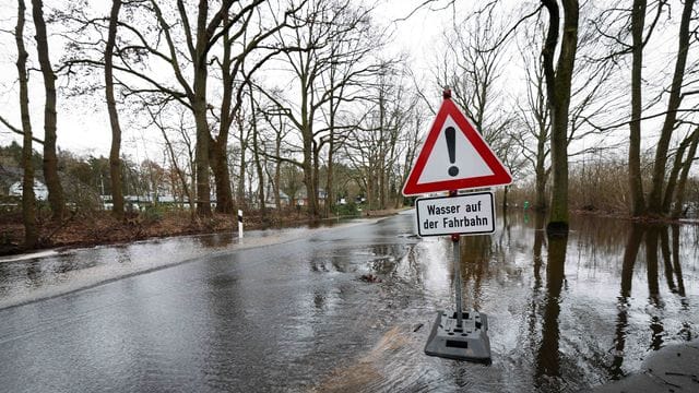 Überschwemmung nach Stürmen in Norddeutschland