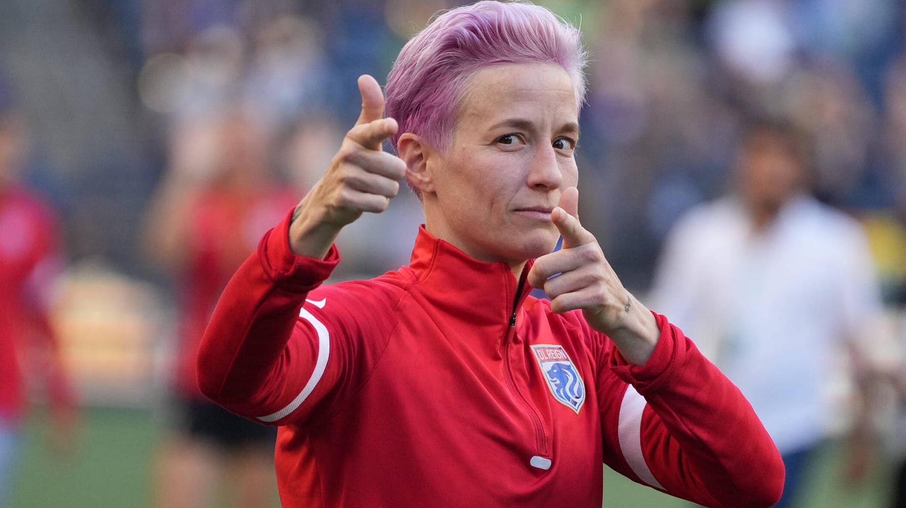 Megan Rapinoe am Ziel: Die US-Fußballerinnen werden künftig gleich bezahlt wie die Männer. Megan Rapinoe am Ziel: Die US-Fußballerinnen werden künftig gleich bezahlt wie die Männer.
