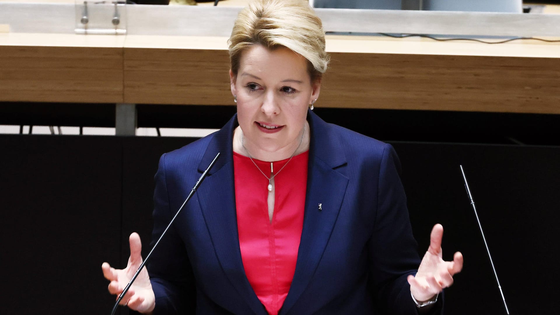 Franziska Giffey, Regierende Bürgermeisterin von Berlin (Archivbild): Berlin stehe an der Seite der Ukraine, so Giffey.