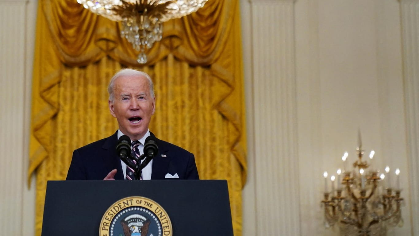 Joe Biden: In einer Rede bezeichnete der US-Präsident Russlands Vorgehen als den Beginn einer Invasion in der Ukraine.
