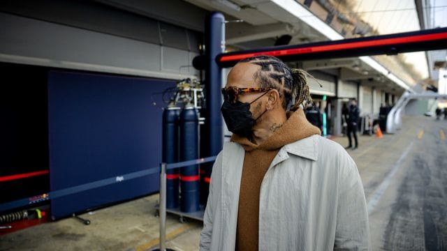 Lewis Hamilton auf dem Circuit de Catalunya in Barcelona.