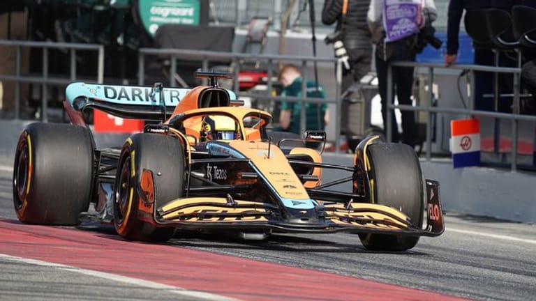 Fuhr bei ersten Testfahrten Tagesbestzeit: Lando Norris vom Team McLaren.