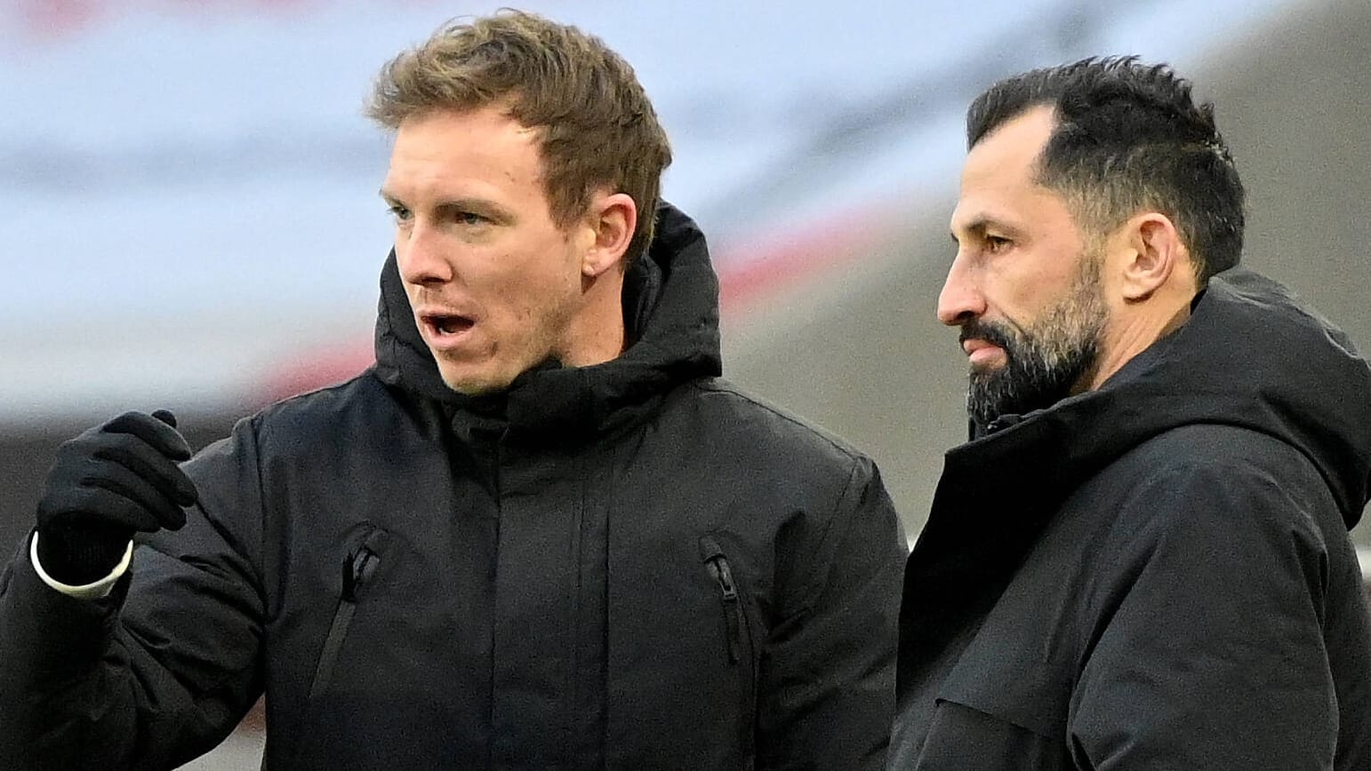 Julian Nagelsmann und Hasan Salihamidzic (v.l.): Unter dieser sportlichen Leitung könnte der FC Bayern ein ganz neues Gesicht erhalten.