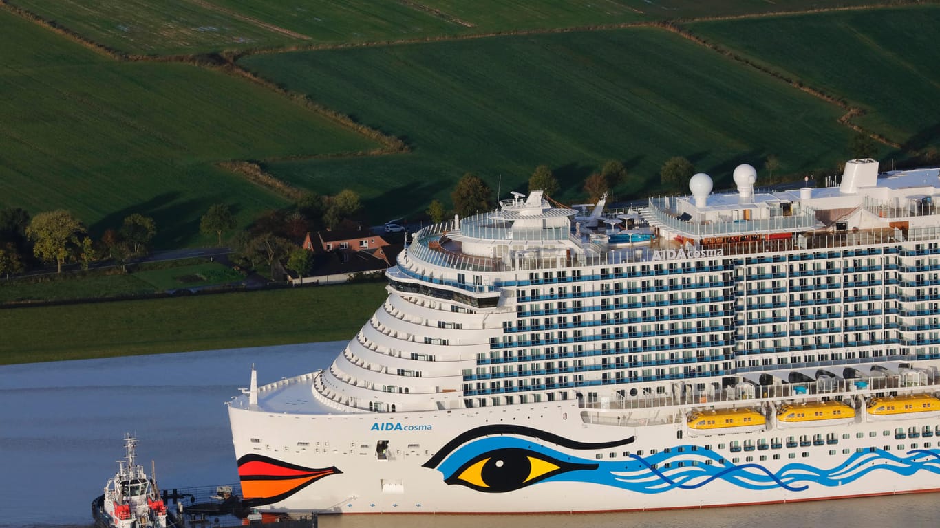 Aida Cruises: Das 337 Meter lange, neue Kreuzfahrtschiff der Aida-Flotte wurde in der Meyer Werft in Papenburg gebaut.