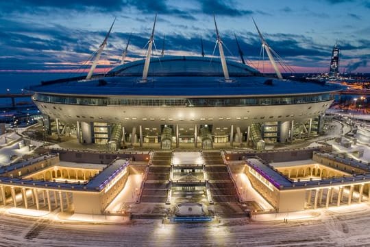 Das 2017 für die WM neu errichtete Fußballstadion in St.