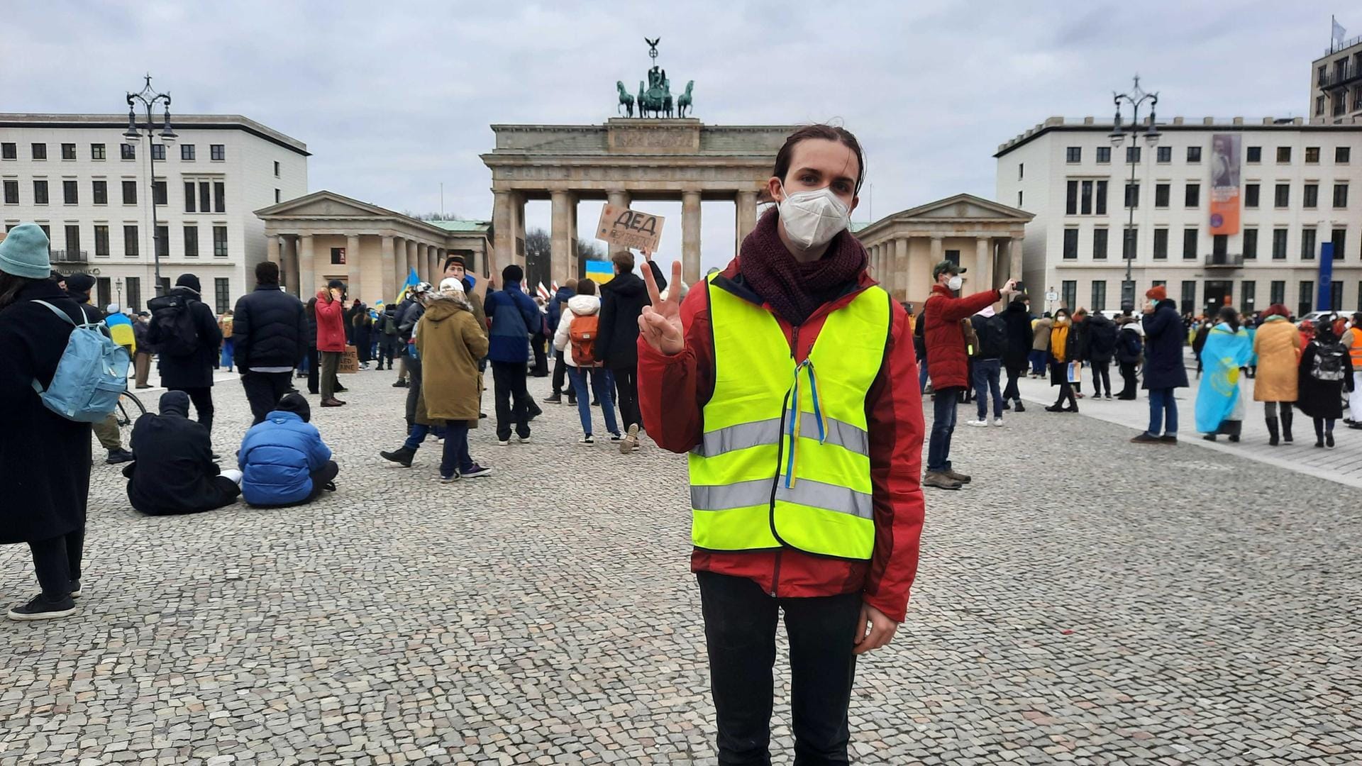 Andreii: Der junge Student würde am gern zurück in die Ukraine, um zu kämpfen.