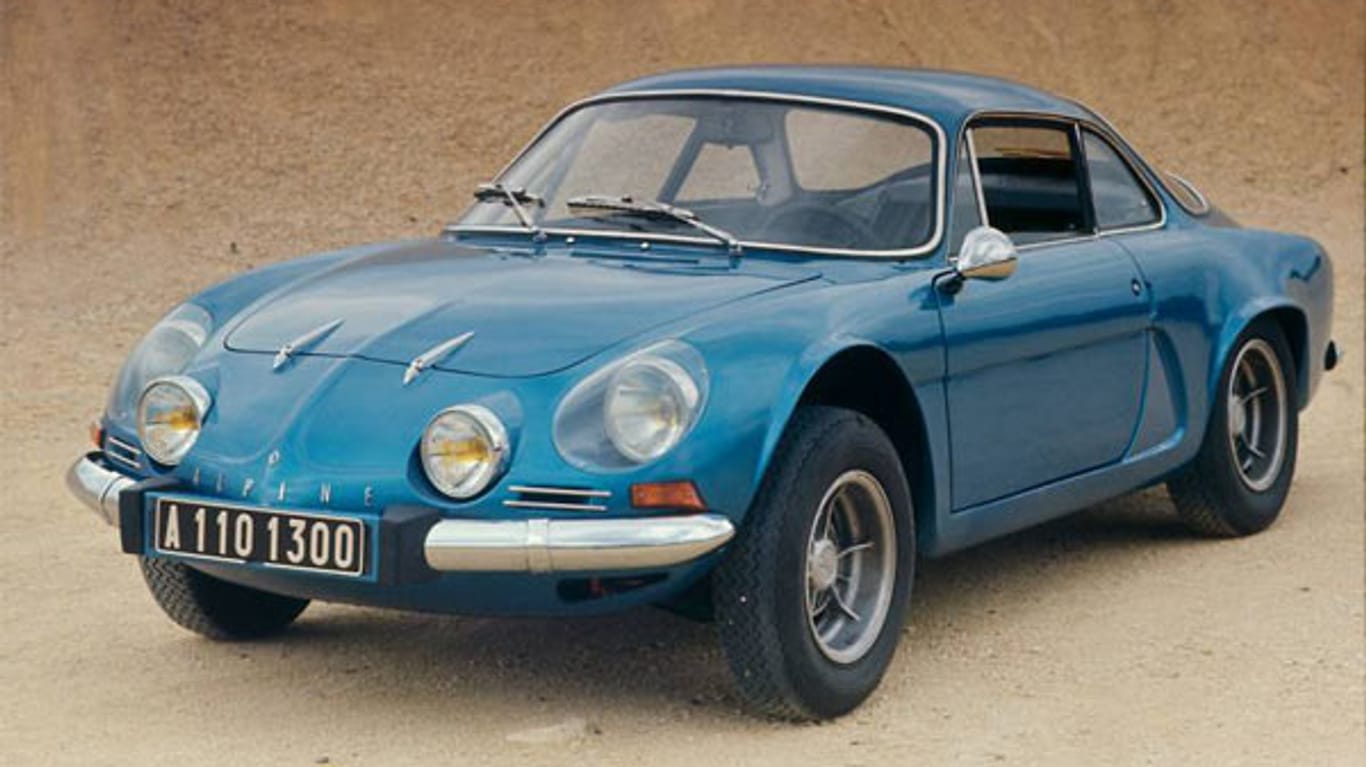 Das Original: 1963 kam der berühmte Alpine A110 erstmals auf den Markt. Er ist der Sportwagen Frankreichs schlechthin.