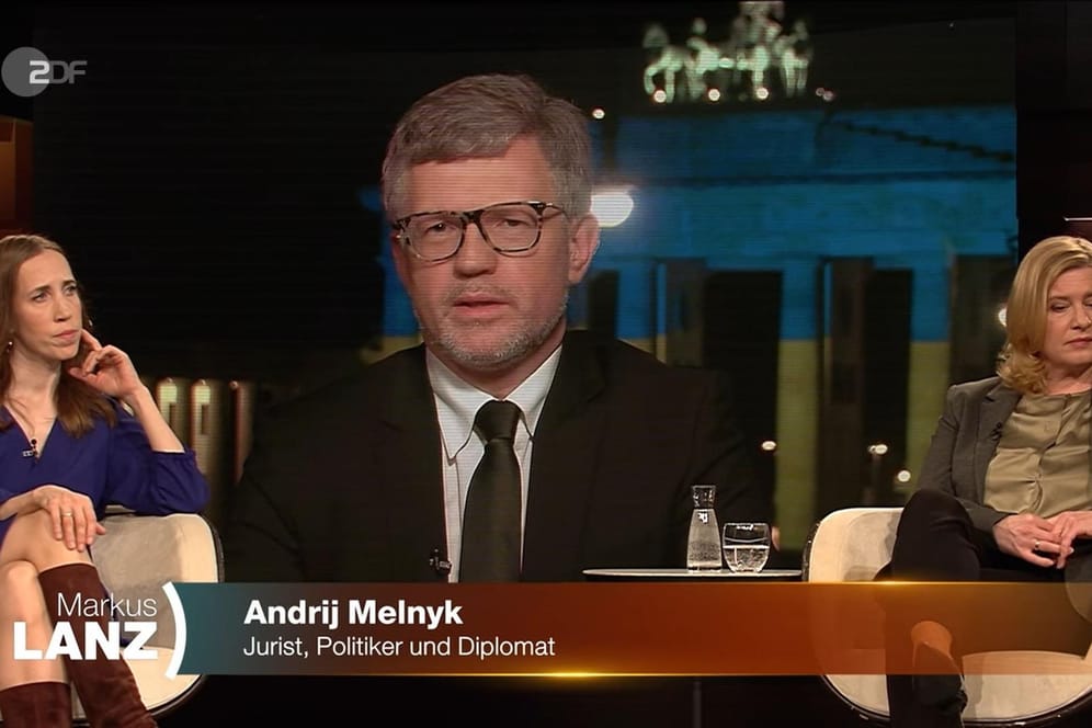 Andrij Melnyk bei "Markus Lanz": Der ukrainische Botschafter hat der Bundesregierung mangelnde Unterstützung vorgeworfen.