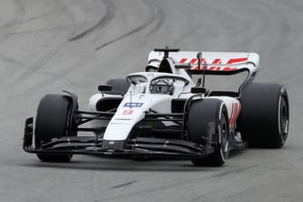 Das Haas-Team verzichtete bei Testfahrten auf das Sponsoren-Logo von Uralkali.