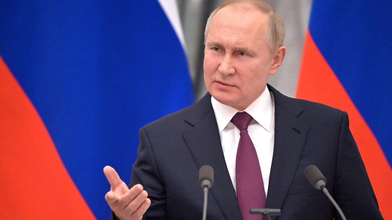 Russlands Präsident Putin: Russland ist nach Kremlangaben bereit zu Friedensverhandlungen mit der Ukraine.
